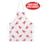 Beistle Red & White Crawfish Fabric Novelty Apron